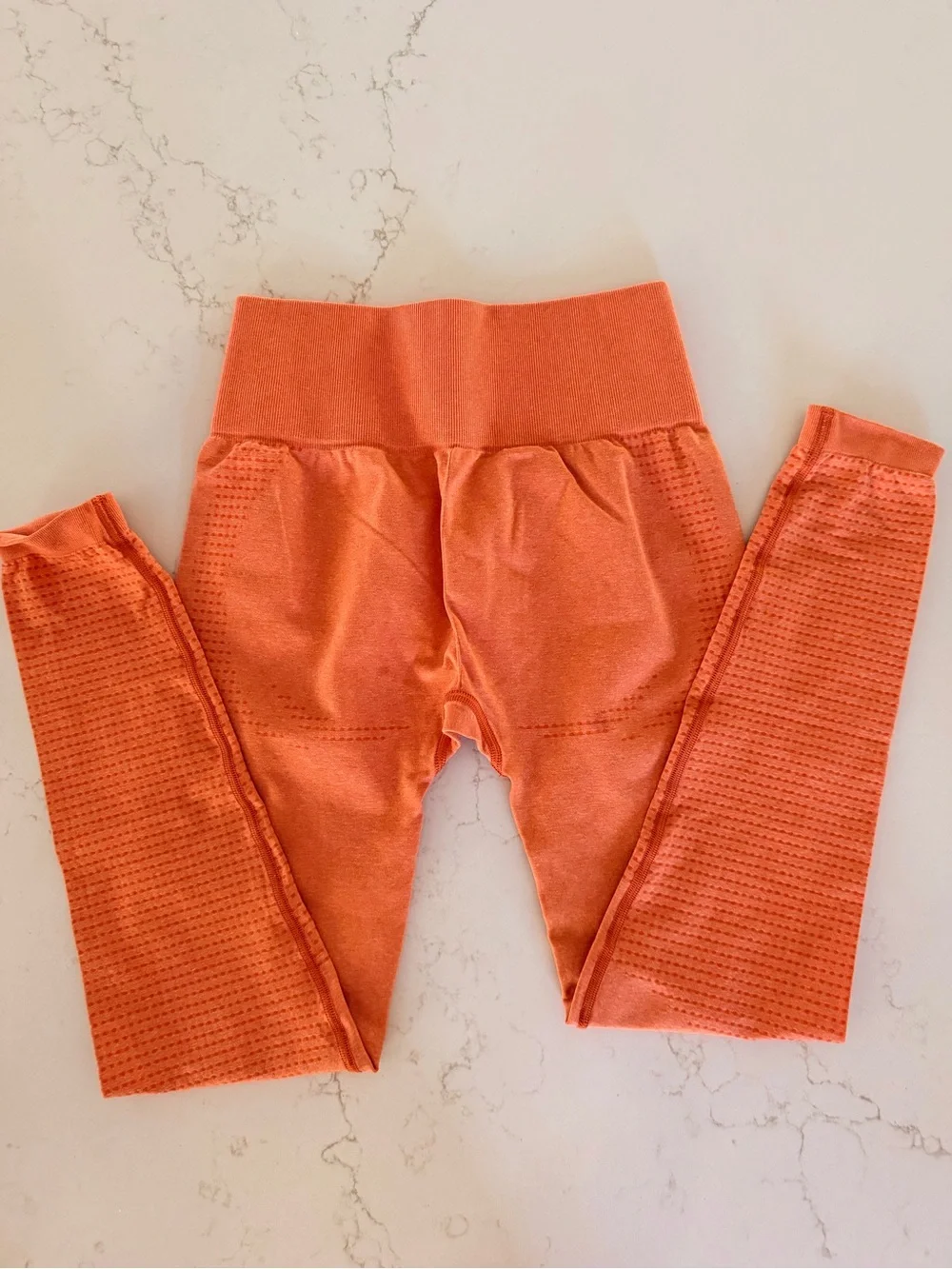 Gymshark women’s  Leggings Trio in Orange, Pink & Gray/burgandy Camo-Small - Picture 2 of 14